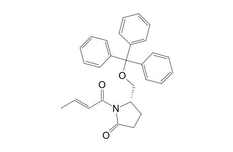 (5S)-1-[(E)-1-oxobut-2-enyl]-5-[(triphenylmethyl)oxymethyl]-2-pyrrolidinone