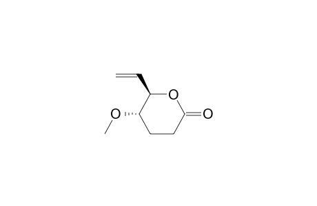 (4R,5S)-6-Ethenyl-5-methoxytetrahydro-2H-pyran-2-one