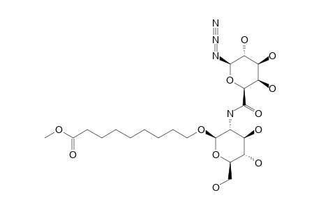 8-METHOXYCARBONYLOCTYL-2-DEOXY-2-(1-DEOXY-1-AZIDO-BETA-D-GALACTOHEXOPYRANOSYLURONAMIDE)-BETA-D-GLUCOPYRANOSIDE