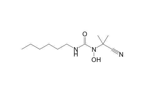 1-(1-cyano-1-methyl-ethyl)-3-hexyl-1-hydroxy-urea