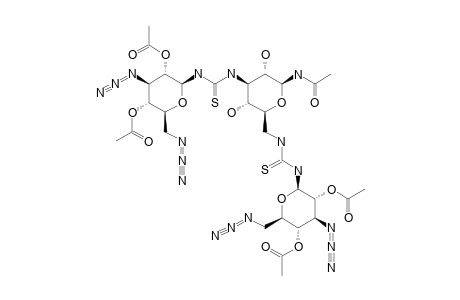 N-ACETYL-3,6-DIDEOXY-3,6-BIS-[N'-(2,4-DI-O-ACETYL-3,6-DIAZIDO-3,6-DIDEOXY-BETA-D-GLUCOPYRANOSYL)-THIOUREIDO]-BETA-D-GLUCOPYRANOSYLAMINE