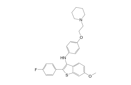 2-(4-Fluorophenyl)-6-methoxy-N-(4-(2-(piperidin-1-yl)ethoxy)phenyl)benzo[b]thiophen-3-amine