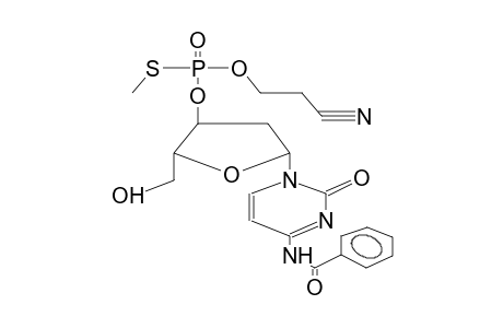 3'-O-METHYLTHIO(2-CYANOETHOXY)PHOSPHORYL-2'-DEOXY-N4-BENZOYLCYTIDINE