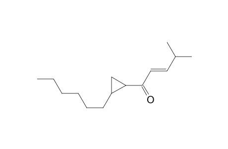 2-Penten-1-one, 1-(2-hexylcyclopropyl)-4-methyl-