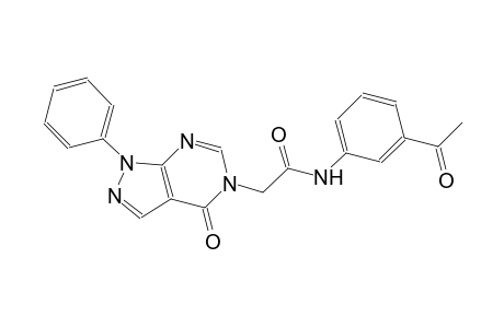 N-(3-acetylphenyl)-2-(4-oxo-1-phenyl-1,4-dihydro-5H-pyrazolo[3,4-d]pyrimidin-5-yl)acetamide