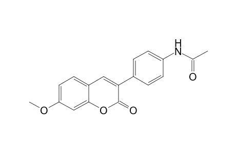 Acetamide, N-[4-(7-methoxy-2-oxo-2H-1-benzopyran-3-yl)phenyl]-
