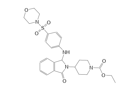 1-piperidinecarboxylic acid, 4-[1,3-dihydro-1-[[4-(4-morpholinylsulfonyl)phenyl]amino]-3-oxo-2H-isoindol-2-yl]-, ethyl ester