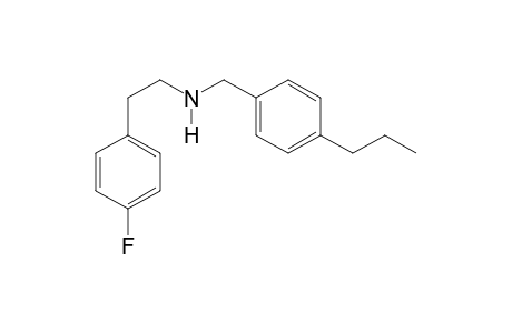 2-(4-Fluorophenyl)-N-[(4-propylphenyl)methyl]ethan-1-amine