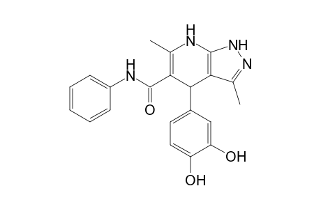 4-(3,4-Dihydroxyphenyl)-3,6-dimethyl-N-phenyl-4,7-dihydro-1H-pyrazolo[3,4-b]pyridine-5-carboxamide