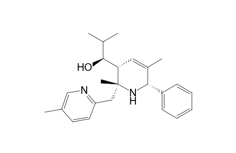 3-Pyridinemethanol, 1,2,3,6-tetrahydro-2,5-dimethyl-.alpha.-(1-methylethyl)-2-[(5-methyl- 2-pyridinyl)methyl]-6-phenyl-, [2.alpha.,3.beta.(S*),6.alpha.]-