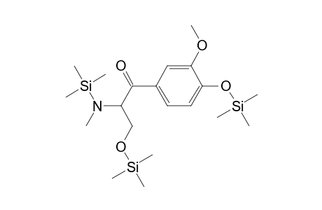 1-Trimethylsilyloxy-2-(trimethylsilyl)methylamino-3-(3'-methoxy-4'-trimethylsilyloxyphenyl)-propanone