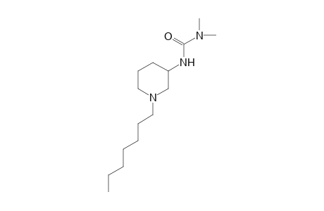 1,1-DIMETHYL-3-(1-HEPTYL-3-PIPERIDYL)UREA