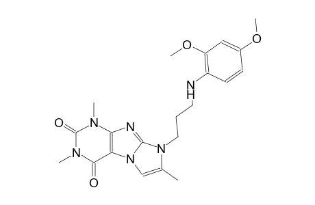 1H-imidazo[2,1-f]purine-2,4(3H,8H)-dione, 8-[3-[(2,4-dimethoxyphenyl)amino]propyl]-1,3,7-trimethyl-
