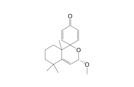 8-Methoxy-2a,6,6-trimethyl-2-spiro[(4'-oxo-2'H-cycohexano)]-(tetrahydro)benzopyran