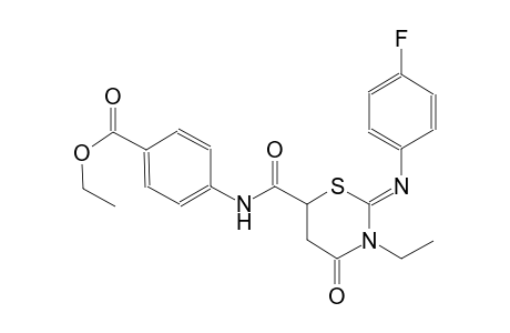benzoic acid, 4-[[[(2Z)-3-ethyl-2-[(4-fluorophenyl)imino]tetrahydro-4-oxo-2H-1,3-thiazin-6-yl]carbonyl]amino]-, ethyl ester