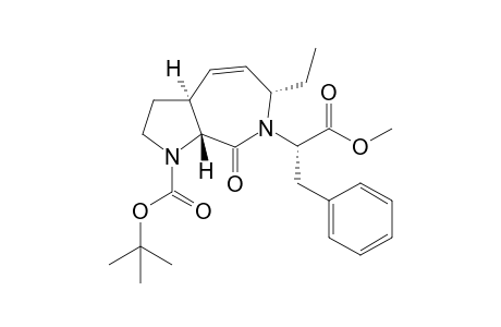 (3aS,6S,8aR)-tert-Butyl 6-ethyl-7-((S)-1-methoxy-1-oxo-3-phenylpropane-2-yl)-8-oxo-3,3a,6,7,8,8a-hexahydropyrrolo[2,3-c]azepin-1(2H)-carboxylate