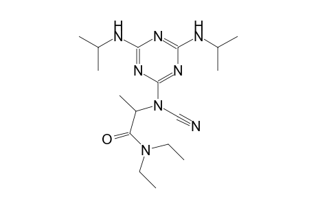 2-[[4,6-bis(isopropylamino)-1,3,5-triazin-2-yl](cyano)amino]-N,N-diethylpropanamide