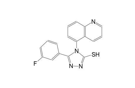 4H-1,2,4-triazole-3-thiol, 5-(3-fluorophenyl)-4-(5-quinolinyl)-