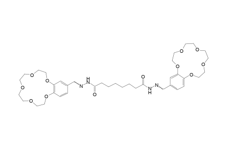 N,N'-bis(2,5,8,11,14-pentaoxabicyclo[13.4.0]nonadeca-1(19),15,17-trien-17-ylmethyleneamino)octanediamide