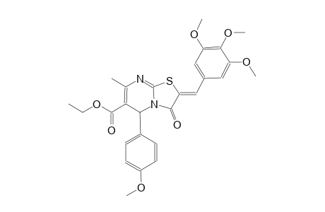 ethyl (2Z)-5-(4-methoxyphenyl)-7-methyl-3-oxo-2-(3,4,5-trimethoxybenzylidene)-2,3-dihydro-5H-[1,3]thiazolo[3,2-a]pyrimidine-6-carboxylate