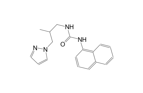 N-[2-methyl-3-(1H-pyrazol-1-yl)propyl]-N'-(1-naphthyl)urea