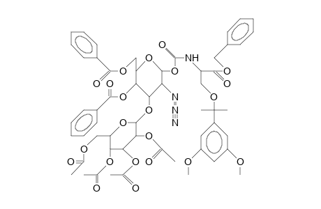 N-[([3-O-(B-D-Galactopyranosyl)-A-D-galactopyranosyl]oxy)-carbonyl]-L-serine derivative