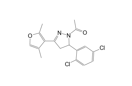 1H-pyrazole, 1-acetyl-5-(2,5-dichlorophenyl)-3-(2,4-dimethyl-3-furanyl)-4,5-dihydro-
