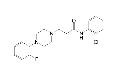 1-piperazinepropanamide, N-(2-chlorophenyl)-4-(2-fluorophenyl)-