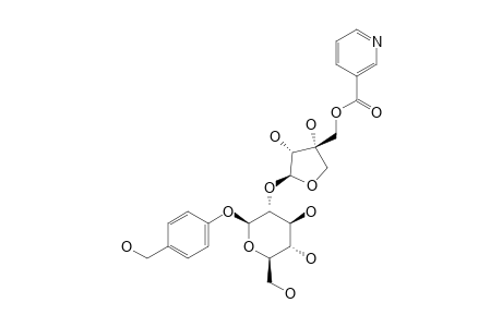 CUCURBITOSIDE_L;4-(HYDROXYMETHYL)-PHENYL_5-O-NICOTINYL-BETA-D-APIOFURANOSYL-(1->2)-BETA-D-GLUCOPYRANOSIDE