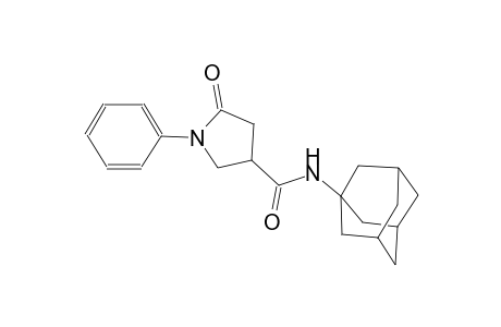 3-pyrrolidinecarboxamide, 5-oxo-1-phenyl-N-tricyclo[3.3.1.1~3,7~]dec-1-yl-