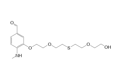 3-[2-(2-{[2-(2-Hydroxyethoxy)ethyl]sulfanyl}ethoxy)ethoxy]-4-(methylamino)benzaldehyde