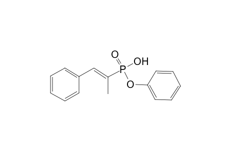 Phosphonic acid, 1-methyl-2-phenylethenyl-, phenyl ester