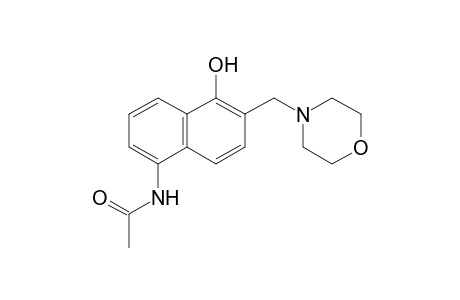 Acetamide, N-[5-hydroxy-6-(4-morpholinylmethyl)-1-naphthalenyl]-