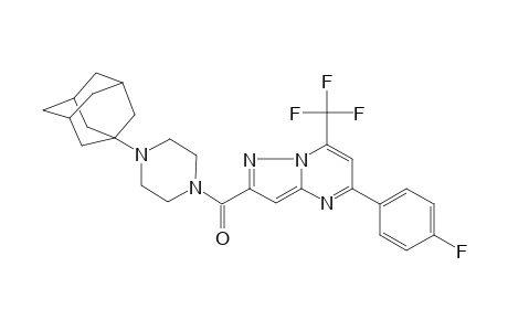 [4-(1-adamantyl)-1-piperazinyl]-[5-(4-fluorophenyl)-7-(trifluoromethyl)-2-pyrazolo[1,5-a]pyrimidinyl]methanone