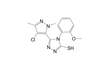 5-(4-chloro-1,3-dimethyl-1H-pyrazol-5-yl)-4-(2-methoxyphenyl)-4H-1,2,4-triazole-3-thiol