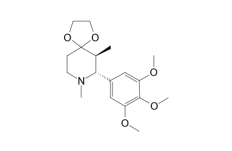 trane-1,3-dimethyl-2-(3,4,5-trimethoxyphenyl)-4-piperidone ethylene acetal