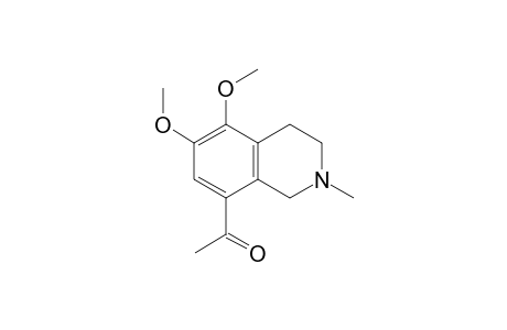 1-(5,6-dimethoxy-2-methyl-1,2,3,4-tetrahydroisoquinolin-8-yl)ethanone