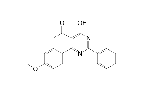 4-hydroxy-6-(p-methoxyphenyl)-2-phenyl-5-pyrimidinyl methyl ketone