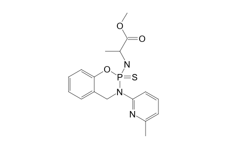 METHYL-2-[3-(6-METHYL-2-PYRIDYL)-2-THIOXO-3,4-DIHYDRO-2H-1,3,2-LAMBDA(5)-BENZOXAZAPHOSPHININ-2-YL]-AMINOPROPANOATE
