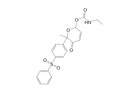 2-[4'-(Benzenesulfonyl)phenyl]-2-methyl-6-[(ethylamino)carbonyl]oxy-3-oxo-3,6-dihydro-2H-pyran