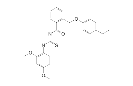 2-[(4-ETHYLPHENOXY)-METHYL]-N-(2,4-DIMETHOXYPHENYL-CARBAMOTHIOYL)-BENZAMIDE