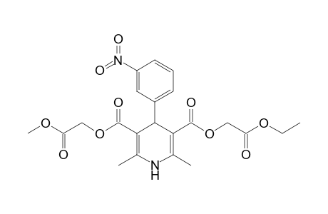Ethoxycarbonylmethyl methoxycarbonylmethyl 1,4-dihydro-2,6-dimethyl-4-(3'-nitrophenyl)pyridine-3,5-dicarboxylate