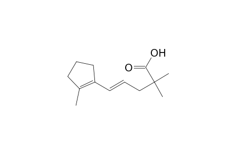 5-(2-Methylcyclopent-1-enyl)-2,2-dimethylpent-4-enoic acid