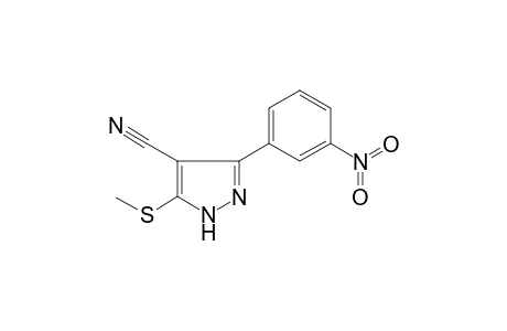 5-(Methylthio)-3-(3-nitrophenyl)-1H-pyrazole-4-carbonitrile