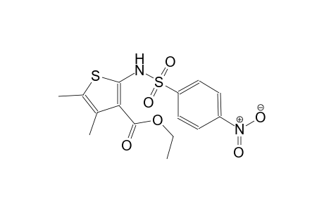 3-thiophenecarboxylic acid, 4,5-dimethyl-2-[[(4-nitrophenyl)sulfonyl]amino]-, ethyl ester