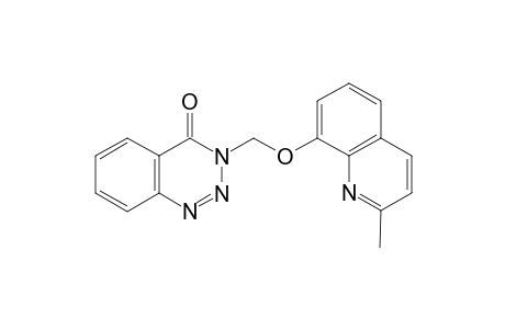 1,2,3-Benzotriazin-4(3H)-one, 3-[[(2-methyl-8-quinolinyl)oxy]methyl]-