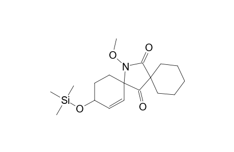 14-Azadispiro[5.1.5.2]pentadec-9-ene-7,15-dione, 14-methoxy-11-[(trimethylsilyl)oxy]-