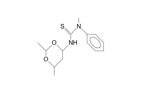 Rel-2S,4S,6S-2,6-dimethyl-4-(N'-methyl-N'-phenyl-thioureido)-1,3-dioxane