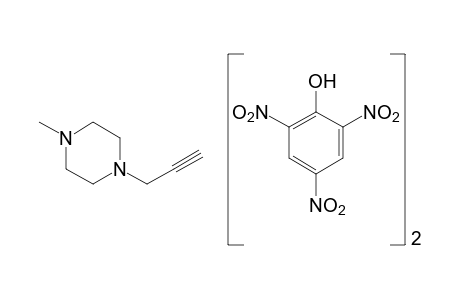 1-methyl-4-(2-propynyl)piperazine, picrate (1:2)