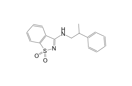 1,2-benzisothiazol-3-amine, N-(2-phenylpropyl)-, 1,1-dioxide